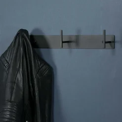 Wohnen Garderoben|Garderoben*3 Haken Hängegarderobe in Schwarz Stahl - Babelsberg