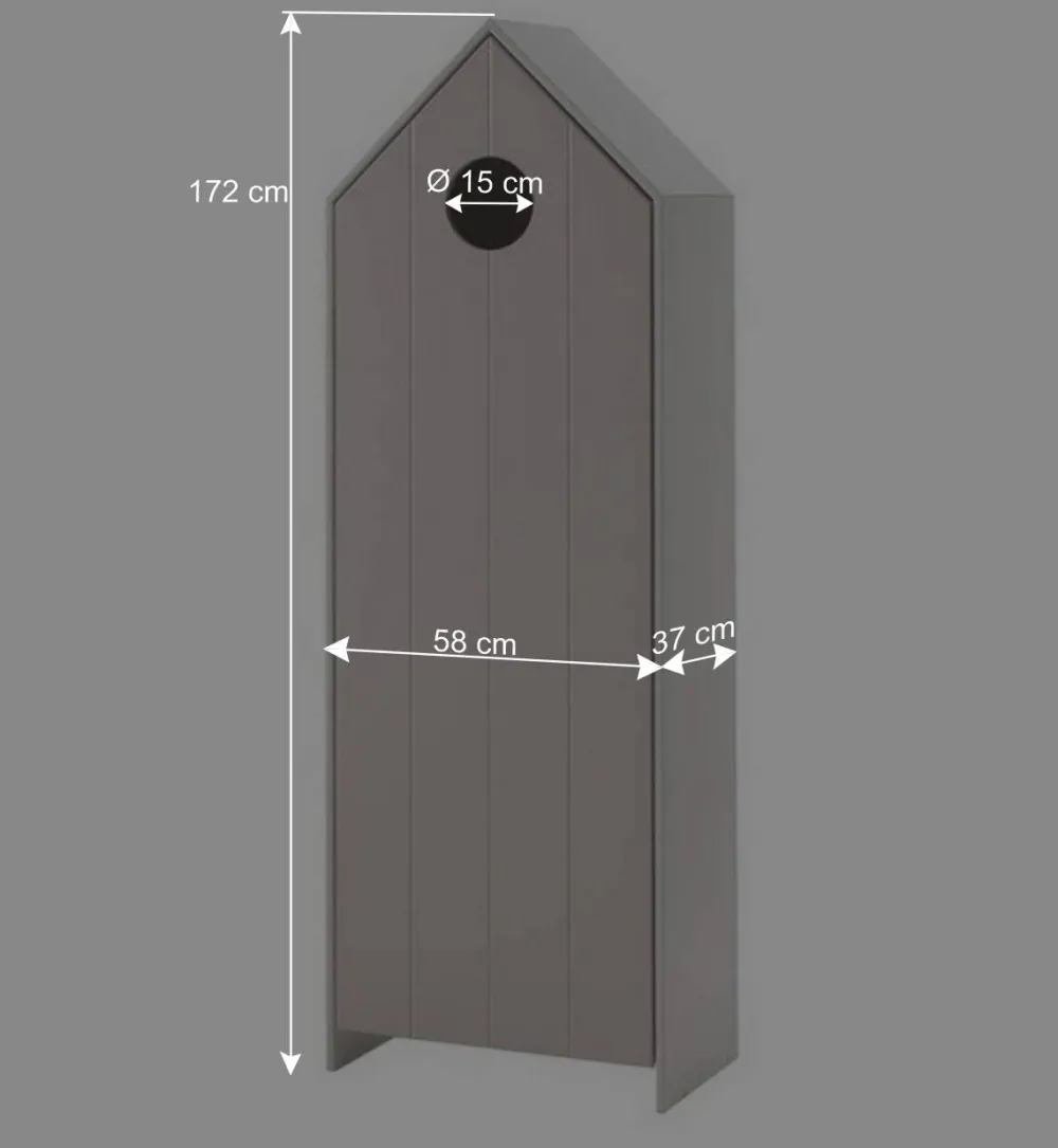 Kinder Wohnen 4 Kinderzimmer Schränke & Regal - Indefiva (fünfteilig)