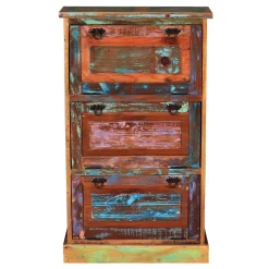 Wohnen Shabby Chic Möbel|Schuhschränke*3 Klappen Schuhkommode im Shabby Chic - Jamaica