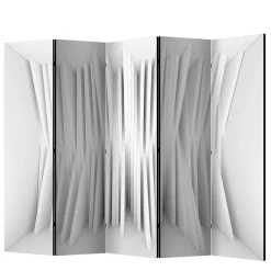 Wohnen 2,25 m breiter Paravent mit abstraktem Muster - Emrada