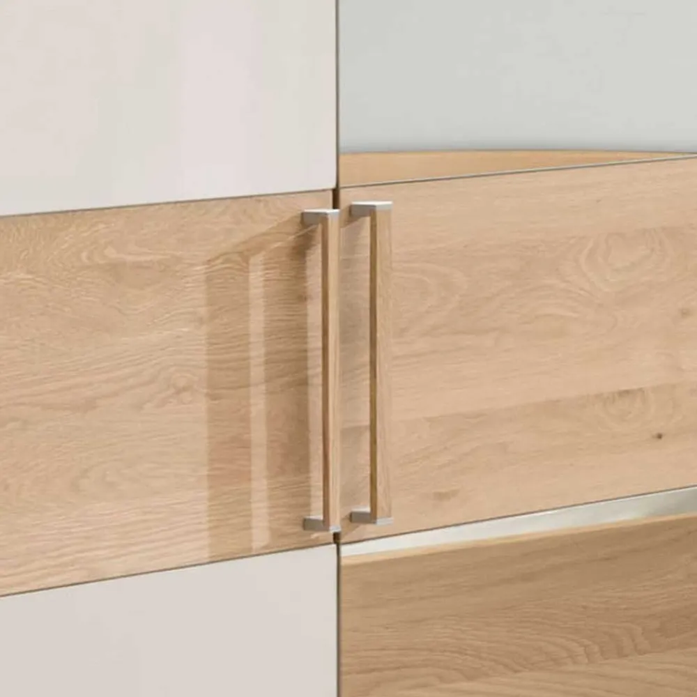 Wohnen Glasmöbel|Naturholzmöbel*2 Meter Kleiderschrank mit vier Türen - Emdsiva II