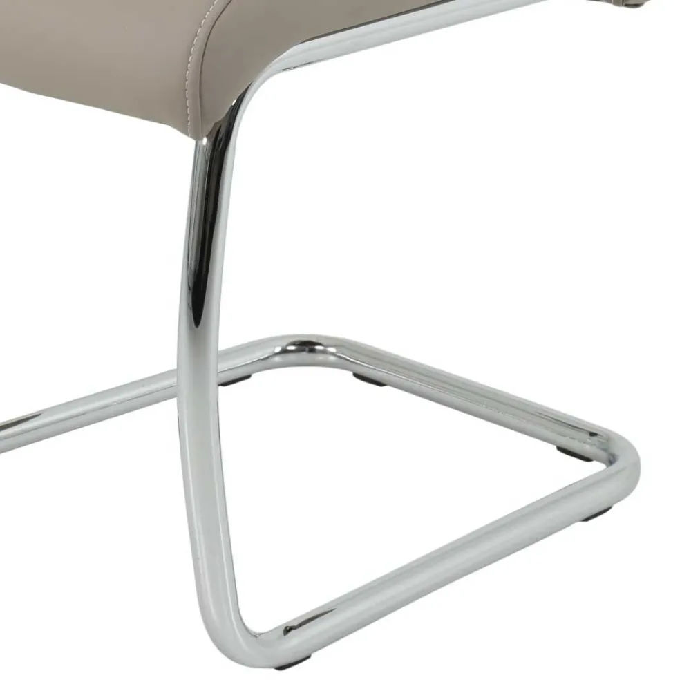 Wohnen Wohnzimmerstühle*2 oder 4 Essstühle in Kunstleder Beige - Banda (Set)