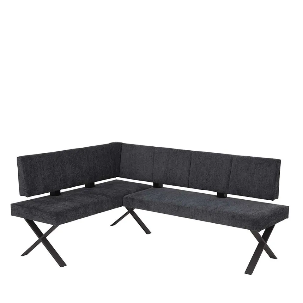 Wohnen Küchenbänke|Esszimmerbänke*3 Personen Eckbank in Anthrazit - Pricenta