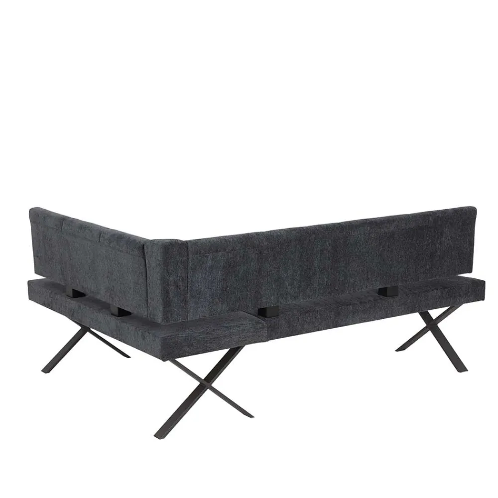 Wohnen Küchenbänke|Esszimmerbänke*3 Personen Eckbank in Anthrazit - Pricenta