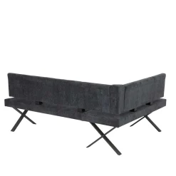 Wohnen Küchenbänke|Esszimmerbänke*3 Personen Eckbank in Anthrazit - Pricenta