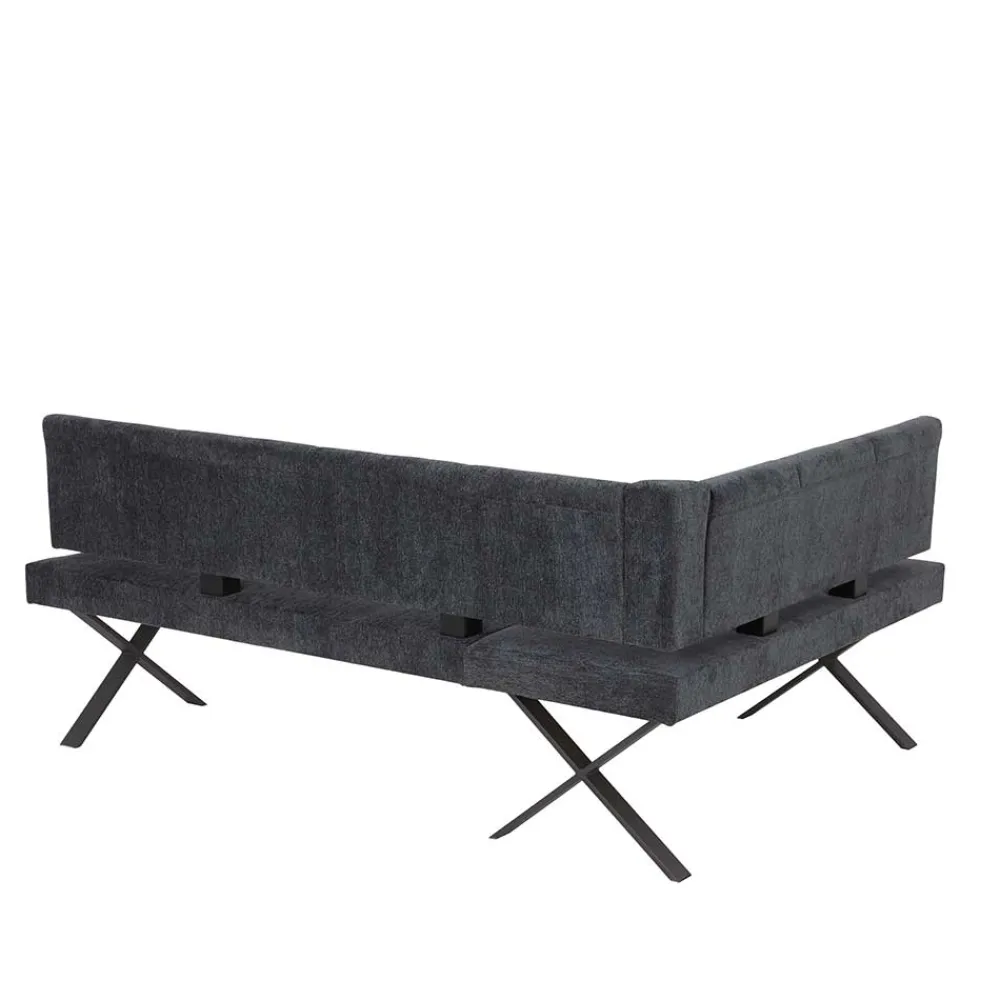 Wohnen Küchenbänke|Esszimmerbänke*3 Personen Eckbank in Anthrazit - Pricenta