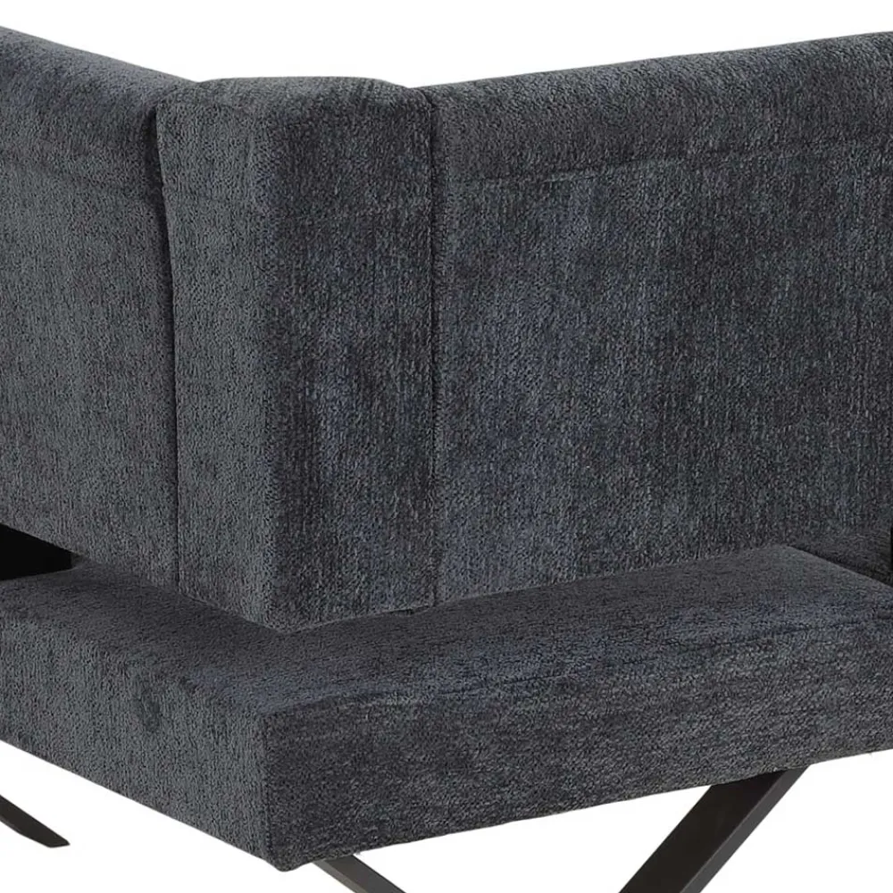 Wohnen Küchenbänke|Esszimmerbänke*3 Personen Eckbank in Anthrazit - Pricenta