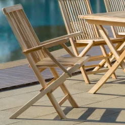 Wohnen 6 Personen Essgruppe für den Garten - Klahuma (siebenteilig)