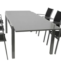 Wohnen 8 Personen Tischgruppe für Garten - Gestina (neunteilig)