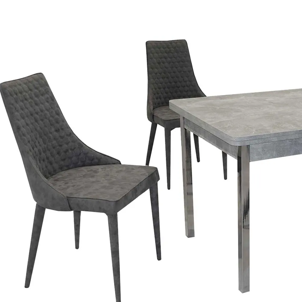 Wohnen Küchen-Essgruppen|Esszimmer Komplett*4 Personen Tischgruppe günstig - Times (fünfteilig)