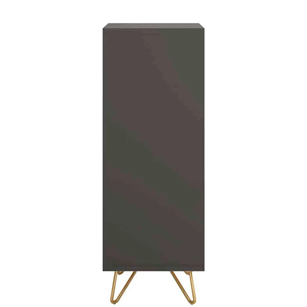 Wohnen 4 Schubladen Hochkommode mit Spiegel klappbar - Bathford