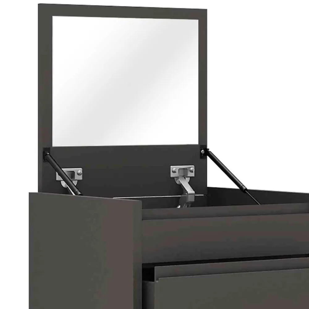 Wohnen 4 Schubladen Hochkommode mit Spiegel klappbar - Bathford