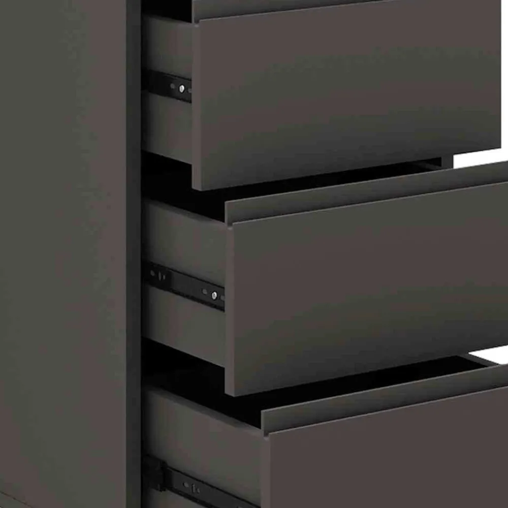 Wohnen 4 Schubladen Hochkommode mit Spiegel klappbar - Bathford