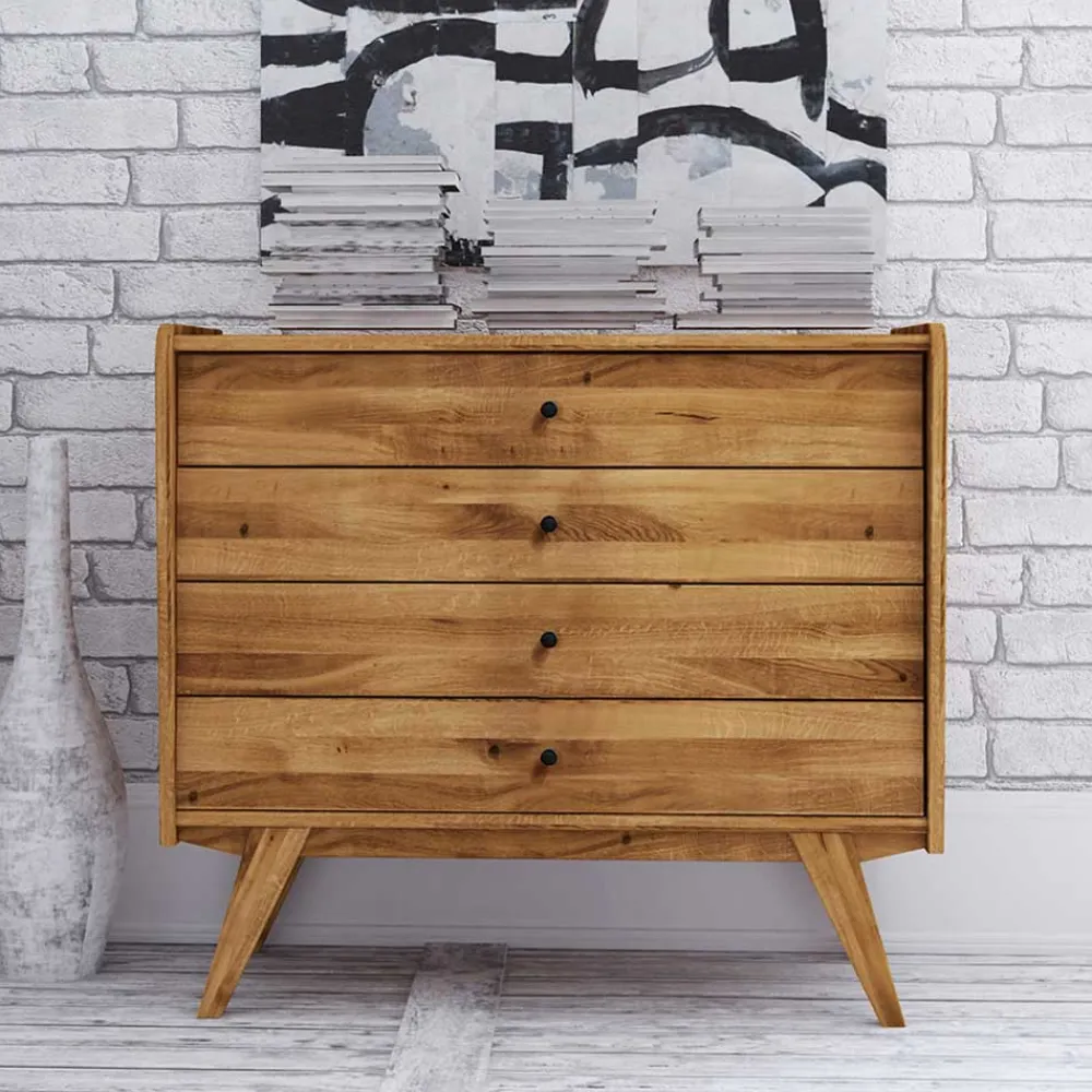 Wohnen Flurkommoden*4 Schubladen Kommode im Midcentury Design - Hardus