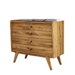 Wohnen Flurkommoden*4 Schubladen Kommode im Midcentury Design - Hardus