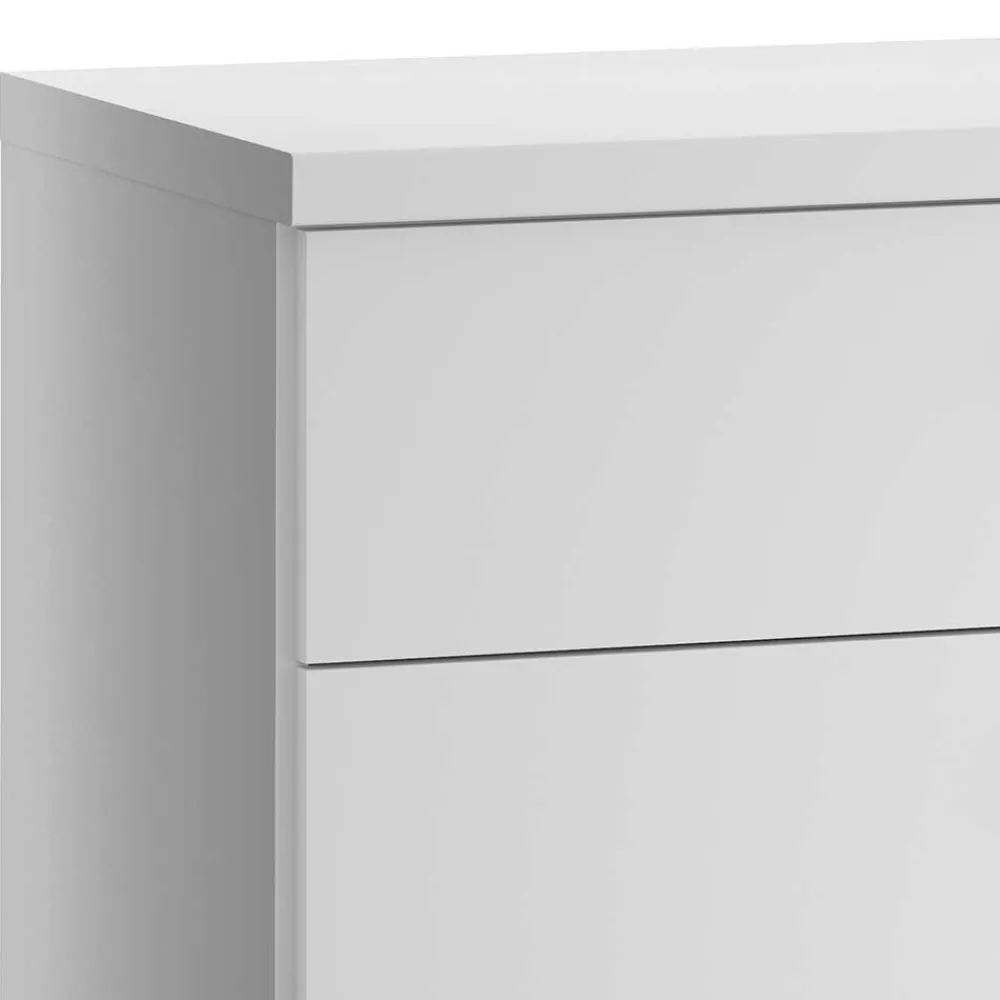 Wohnen Flurkommoden*4 Schubladen Kommode mit Metallgriffen - Flinn