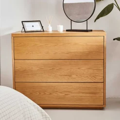 Wohnen Flurkommoden|Küchenschränke*3 Schubladen Kommode mit Sockelgestell - Elastian