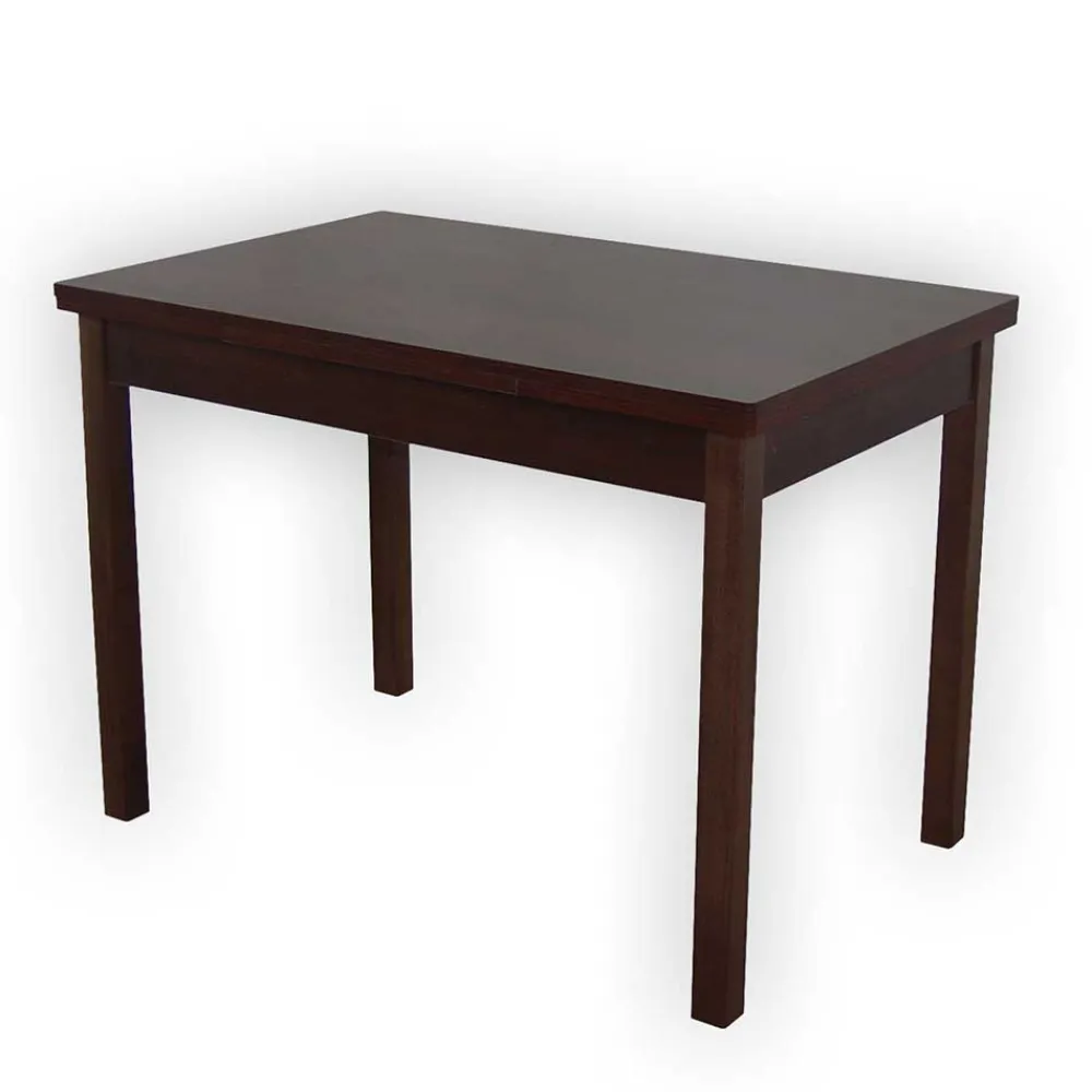 Wohnen 4 Stühle mit Tisch in Nussbaum - Sutra (fünfteilig)