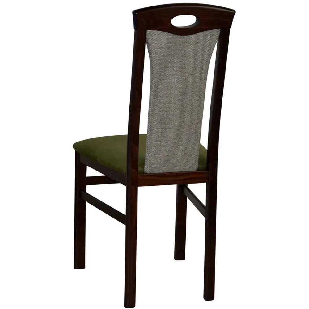 Wohnen 4 Stühle mit Tisch in Nussbaum - Sutra (fünfteilig)