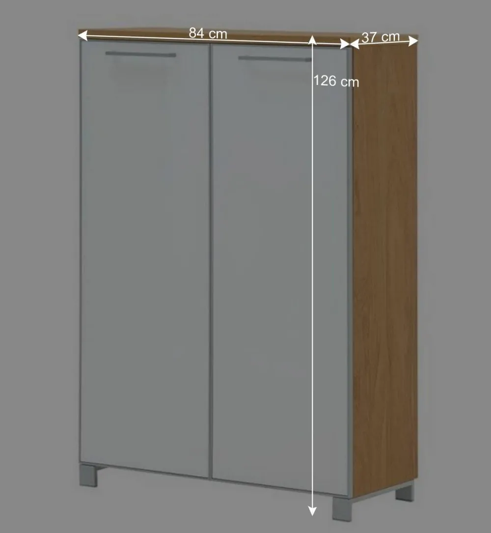 Wohnen Schuhschränke*2 türiger Schuhschrank Wynoca in Weiß Glas beschichtet