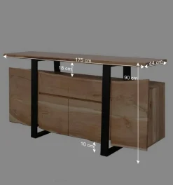 Wohnen Abgefahrenes Design Sideboard aus Akazie - Lussina