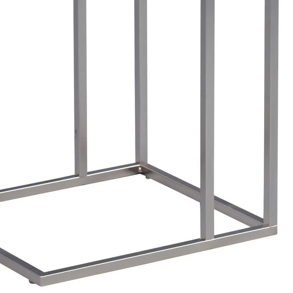 Wohnen Telefontische*Ablagetisch mit geöltem Wildeichenholz Rood & Metall Edelstahloptik