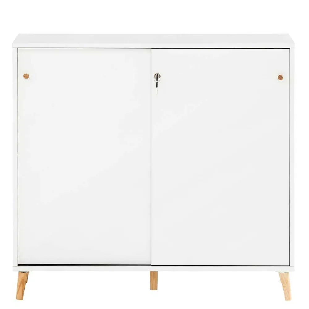 Wohnen Büroschränke*Abschließbarer Officeschrank mit Schiebetüren - Obtin