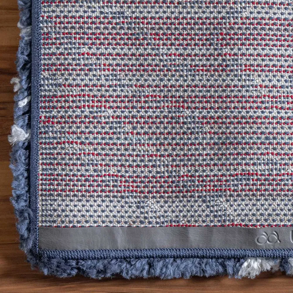 Wohnen Abstrakt gemusterter Läufer Teppich in Blau - Gunnar