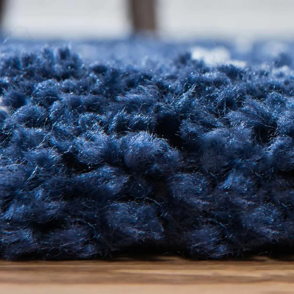 Wohnen Abstrakt gemusterter Läufer Teppich in Blau - Gunnar