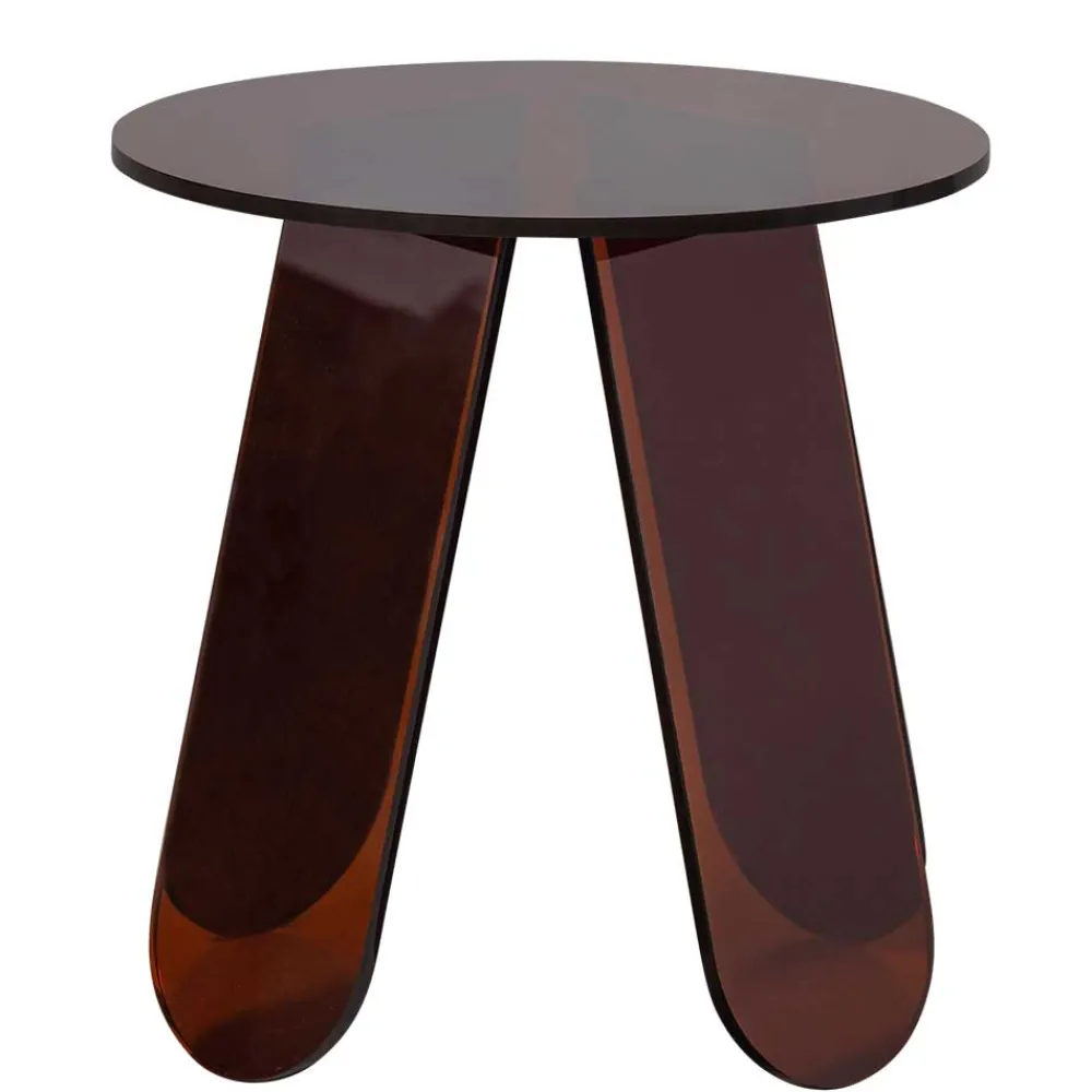 Wohnen Designermöbel*Acryl Beistelltisch in Braun - Lou