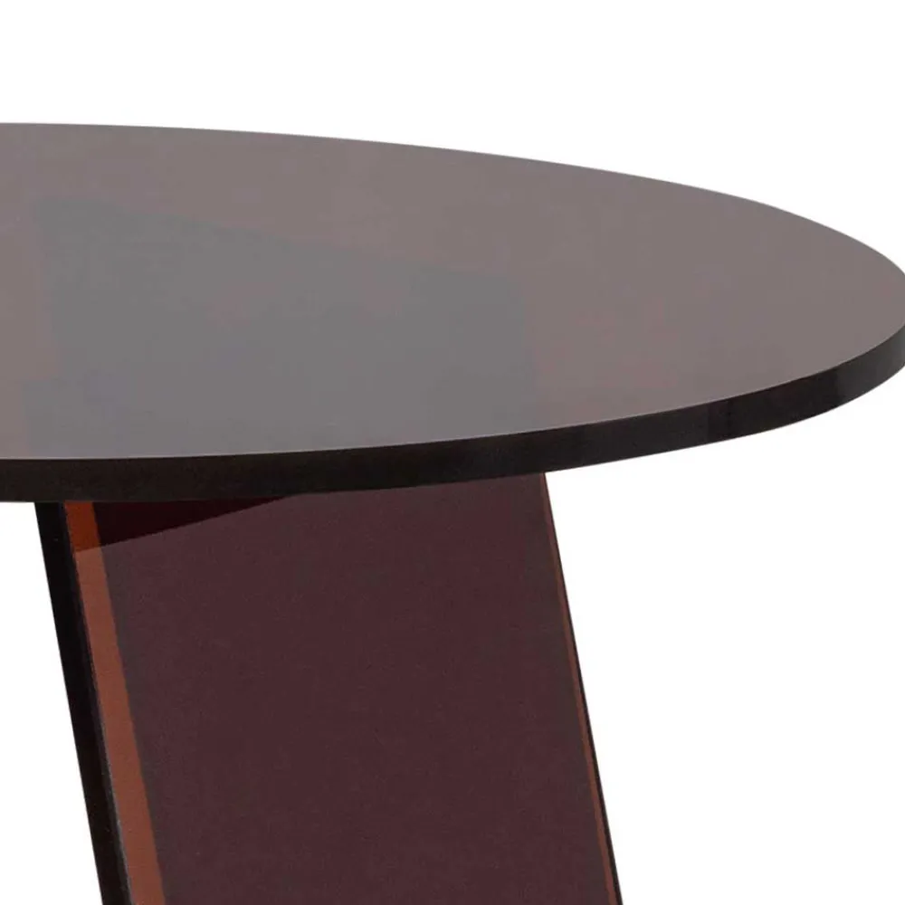 Wohnen Designermöbel*Acryl Beistelltisch in Braun - Lou