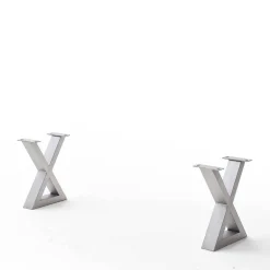 Wohnen Loft Möbel|Industrial Möbel*Akazie Esstischbank mit Edelstahl X-Beinen - Sarados