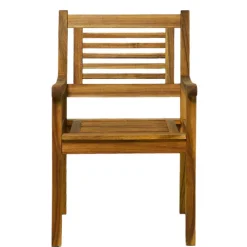 Wohnen Balkonmöbel|Terrassenmöbel*Akazie Gartengruppe mit Tisch oval - Egina (vierteilig)