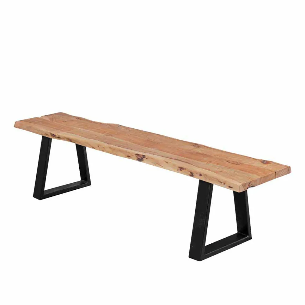 Wohnen Akazie Holzbank Lussina mit Baumkante