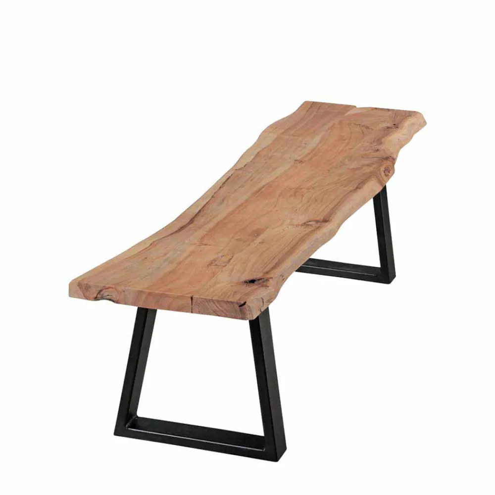 Wohnen Akazie Holzbank Lussina mit Baumkante