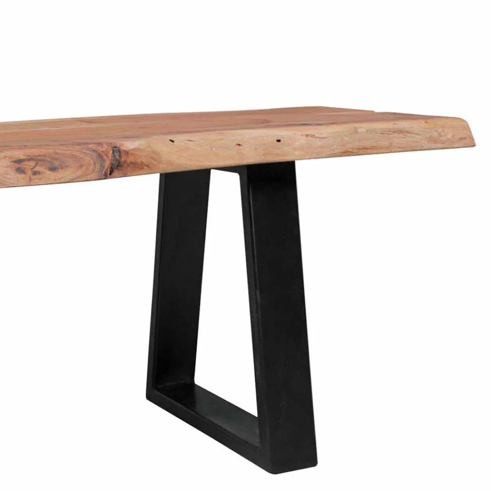 Wohnen Akazie Holzbank Lussina mit Baumkante