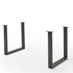 Wohnen Naturholzmöbel|Massivholzmöbel*Akazienholz Küchentisch mit Naturkante in Grau - Mevrinus