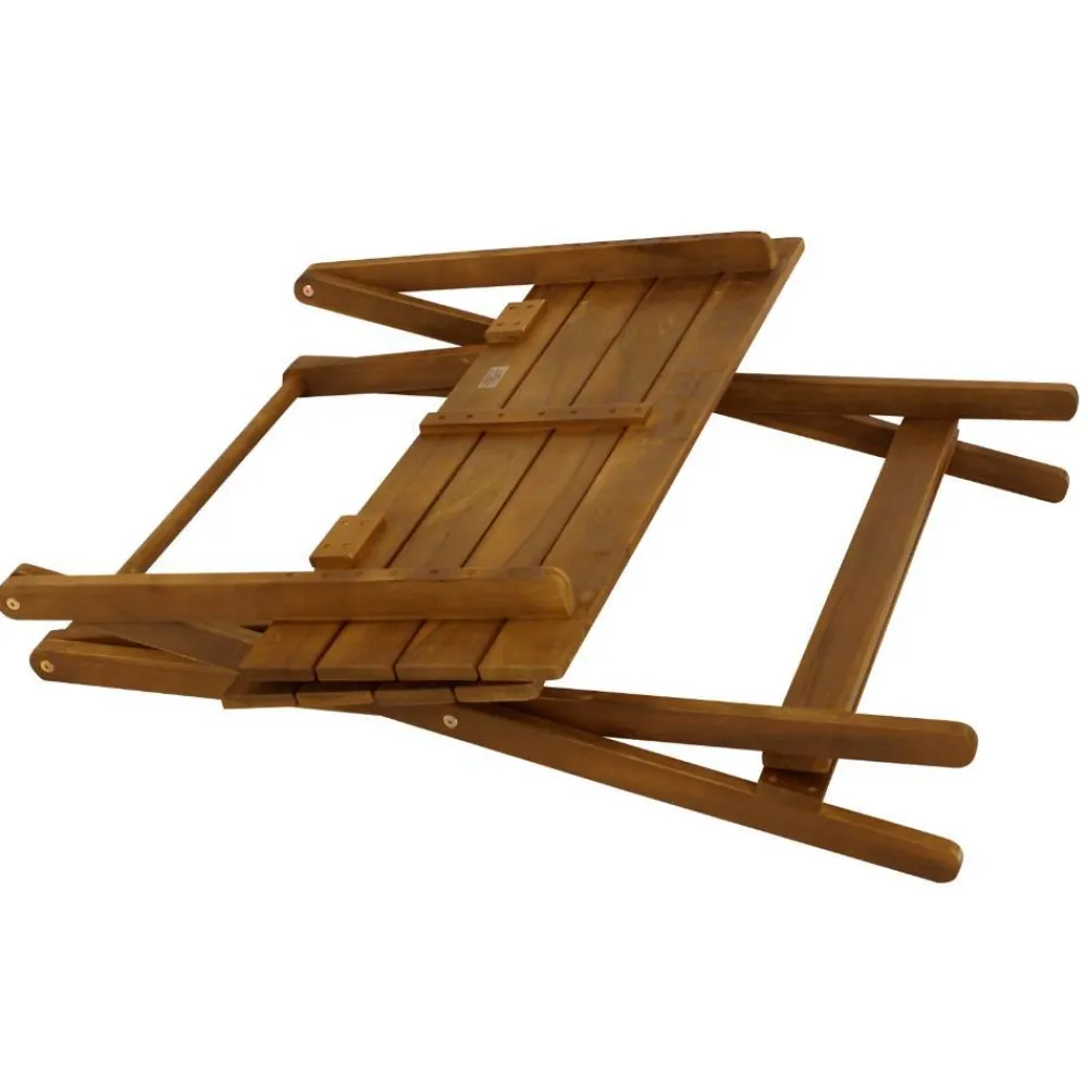 Wohnen Massivholzmöbel|Küchentische*Akazienholz Klapptisch mit X Gestell - Flavios