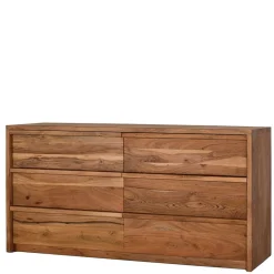 Wohnen Akazienholz Sideboard mit sechs Schubladen - Vomano