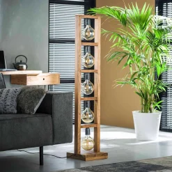 Wohnen Lampen & Leuchten*Akazienholz Stehlampe für fünf Leuchtmittel - Veral