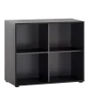 Wohnen Esszimmerregale|Regale*Aktenregal mit vier Fächern in Schwarz - Evasilica