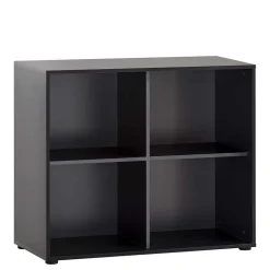 Wohnen Esszimmerregale|Regale*Aktenregal mit vier Fächern in Schwarz - Evasilica