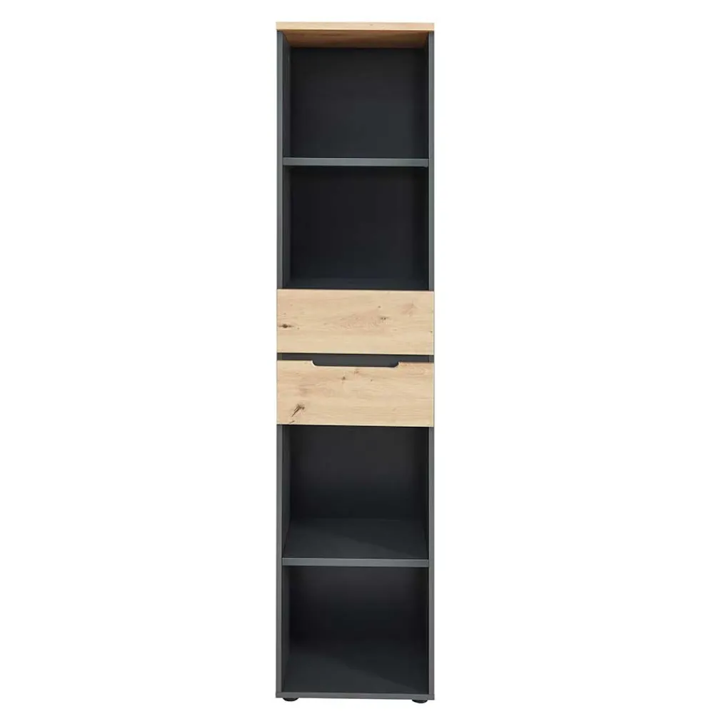 Wohnen Esszimmerregale|Regale*Aktenregal mit vier Fächern & zwei Schubladen - Kuetra