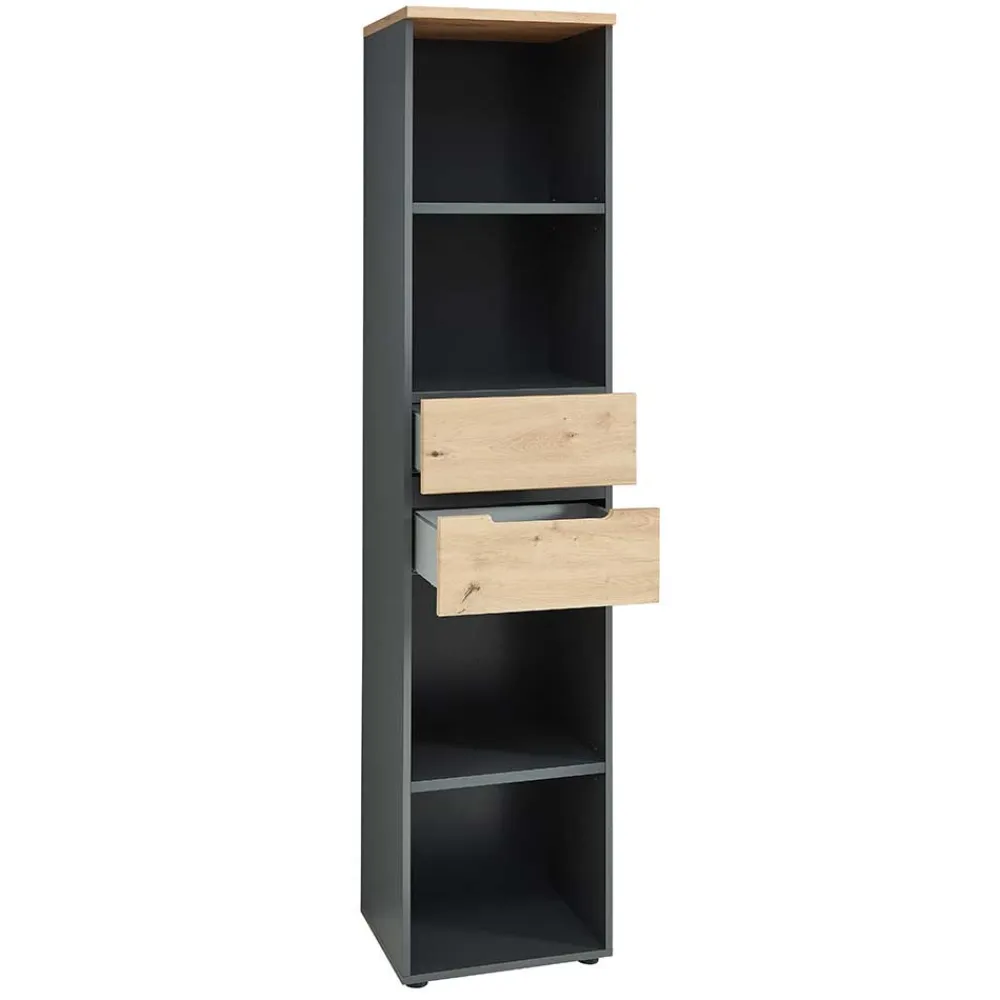 Wohnen Esszimmerregale|Regale*Aktenregal mit vier Fächern & zwei Schubladen - Kuetra