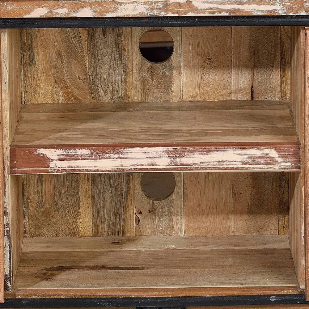 Wohnen Shabby Chic Möbel|Landhausmöbel*Altholz TV Board mit zwei Schiebetüren - Jevilia