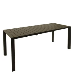 Wohnen Alu Outdoortisch mit einer Einlegeplatte - Soria