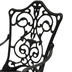 Wohnen Vintage Möbel|Metall-Gartenmöbel*Aluguss Armlehnenstuhl für den Garten - Graziello