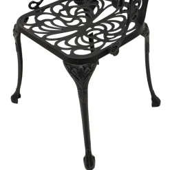 Wohnen Vintage Möbel|Metall-Gartenmöbel*Aluguss Armlehnenstuhl für den Garten - Graziello