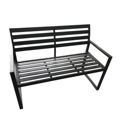 Wohnen Aluminium Gartenbank mit Armlehnen - Calbanyara