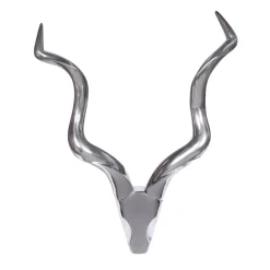 Wohnen Aluminium Kudu Schädel mit Hörnern - hängende Deko - Filigrano